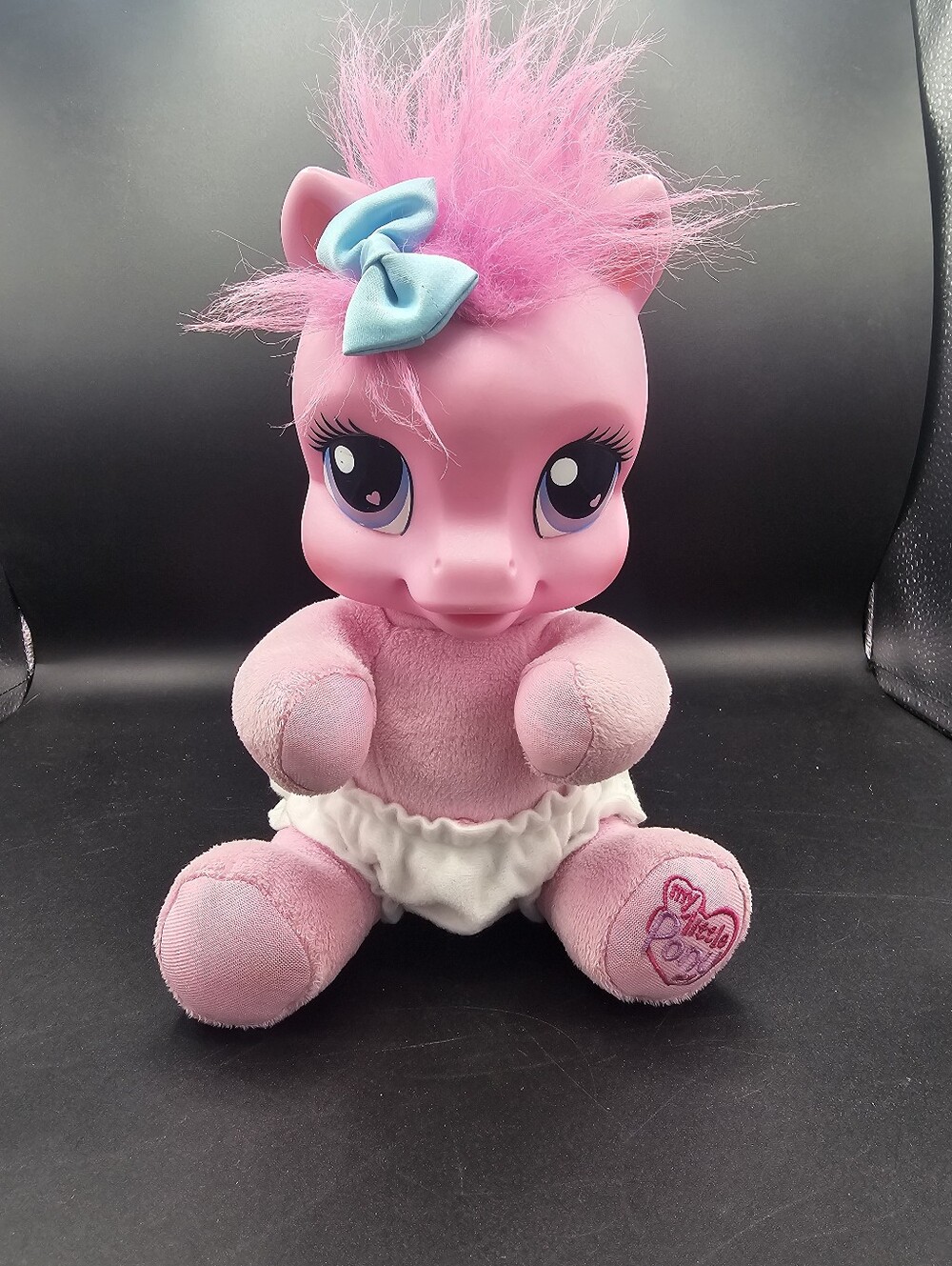 My Little Pony So Soft Newborn Pinkie Pie Plush Rubber Face Talking Works 2006